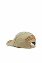 Diesel Baseball cap with embroidered patches - Caps Mens in Brown