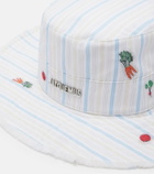 Jacquemus Le Bob Artichaut striped cotton canvas bucket hat