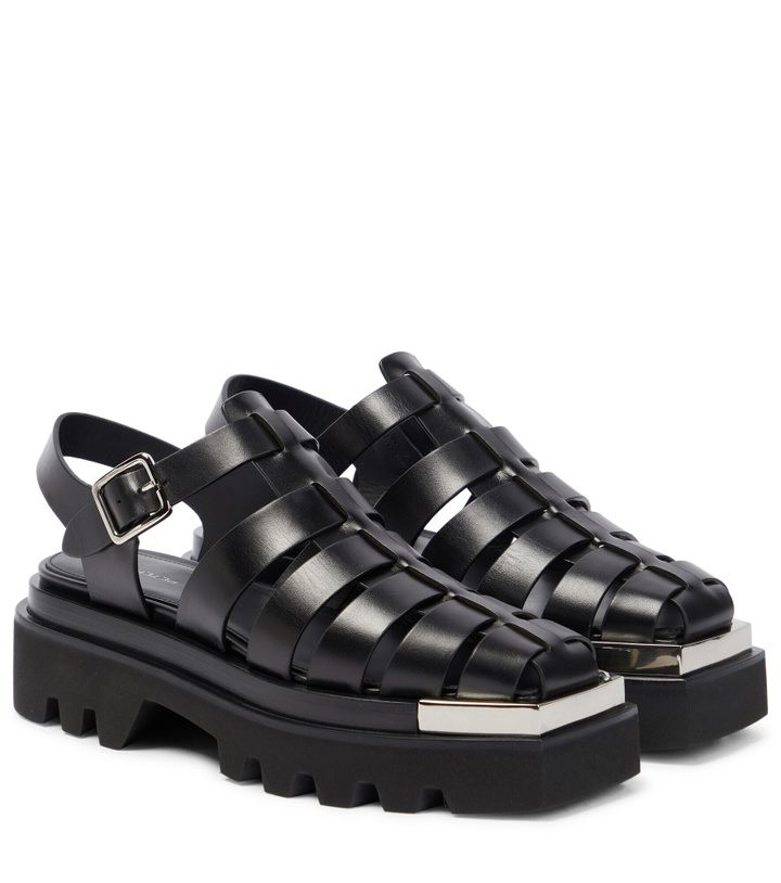 Photo: Peter Do - Leather platform sandals
