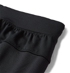 Under Armour - Gametime Slim-Leg Tapered Fleece-Back Jersey Sweatpants - Black