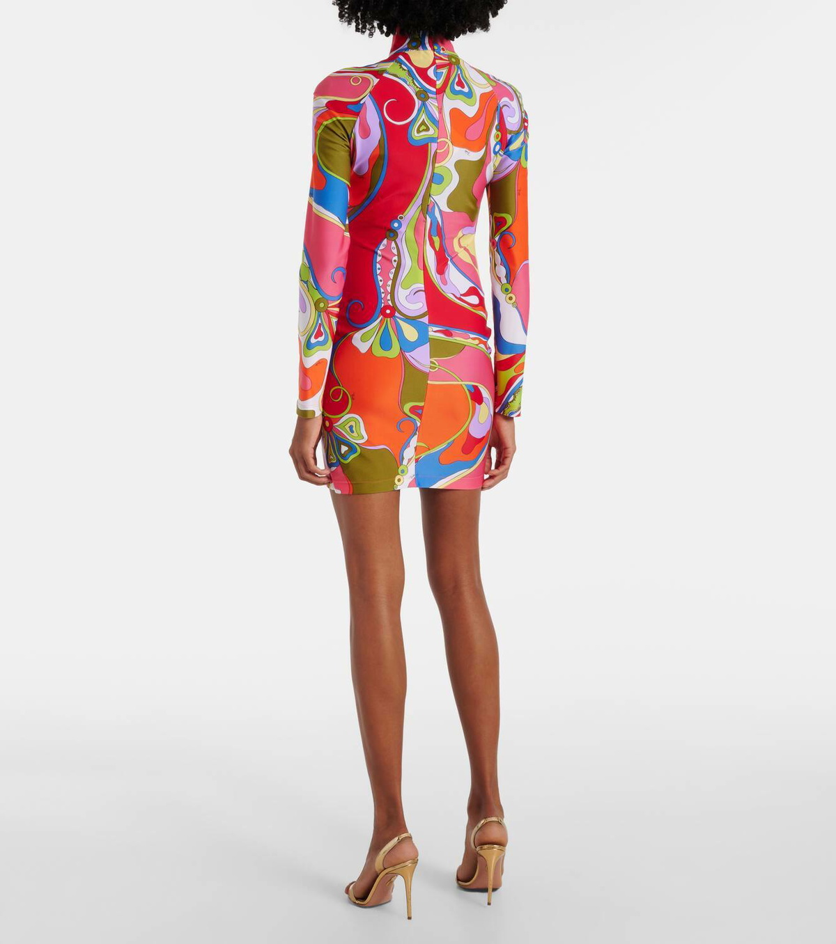 Pucci Orchidee jersey minidress