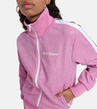 Palm Angels - Glitter jersey track jacket