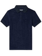 Vilebrequin - Pacific Logo-Embroidered Cotton-Blend Terry Polo Shirt - Blue