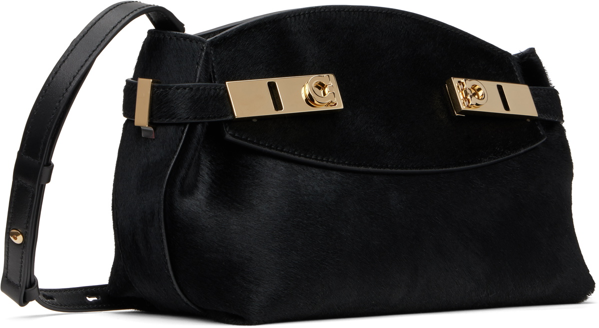 Ferragamo Black Hug Soft XS Crossbody Bag