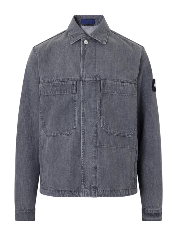 Photo: Stone Island - STONE ISLAND DENIM Organic Cotton Jacket - Gray