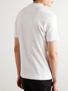 Brunello Cucinelli - Slim-Fit Layered Logo-Embroidered Cotton-Jersey T-Shirt - White