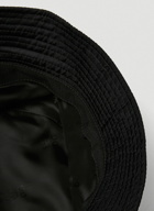 Logo Plaque Bucket Hat in Black