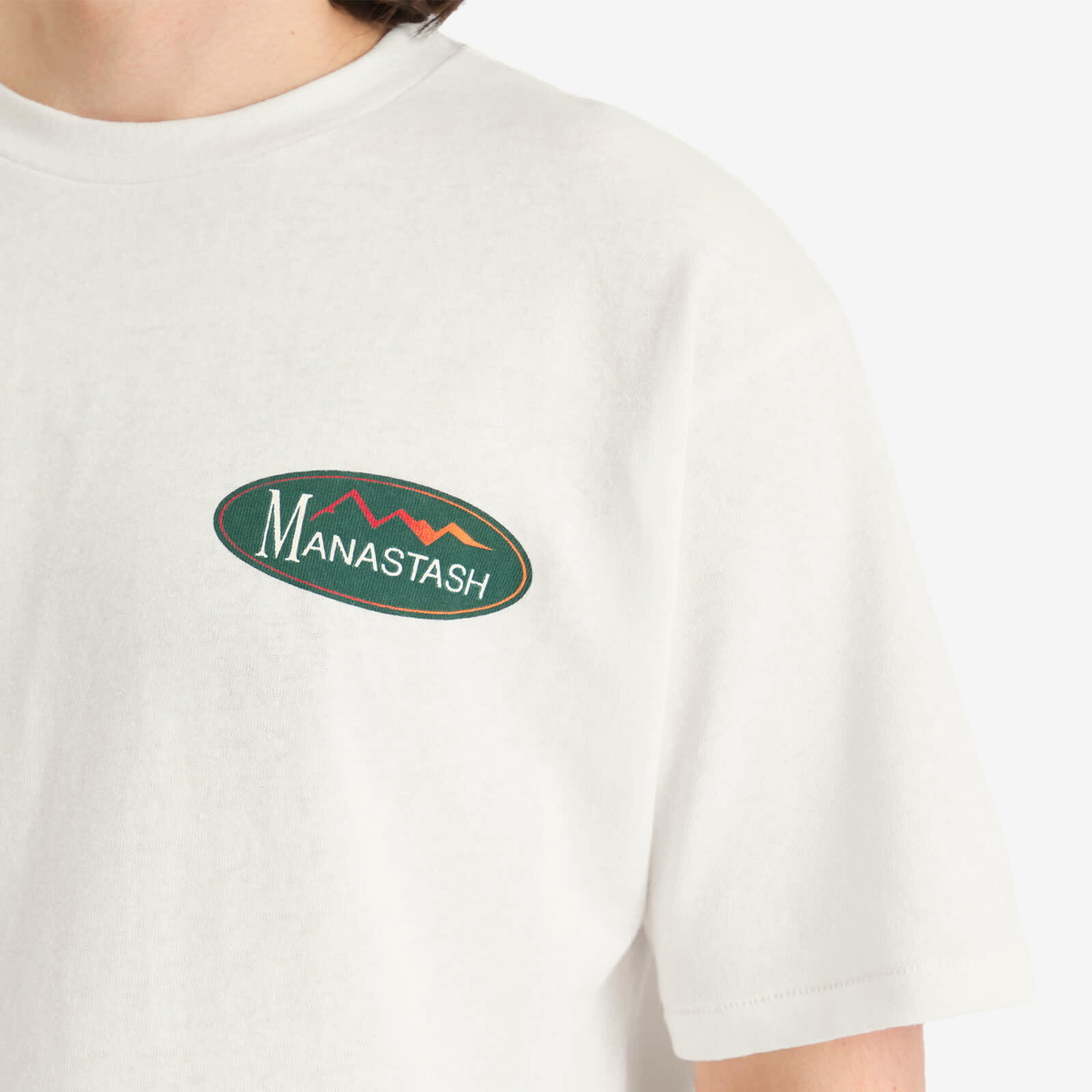 Manastash Men's Hemp Original Logo T-Shirt in White
