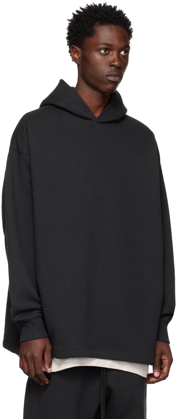 Fear of God ESSENTIALS Black Relaxed Hoodie Fear Of God Essentials