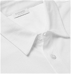 Sunspel - Pima Cotton-Piqué Shirt - Men - White