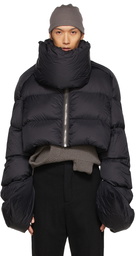 Rick Owens Black Babel Duvet Cropped Jacket