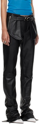 Jean Paul Gaultier Black Shayne Oliver Edition Leather Pants