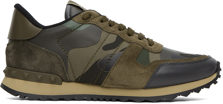 Photo: Valentino Garavani Khaki Rockrunner Sneakers