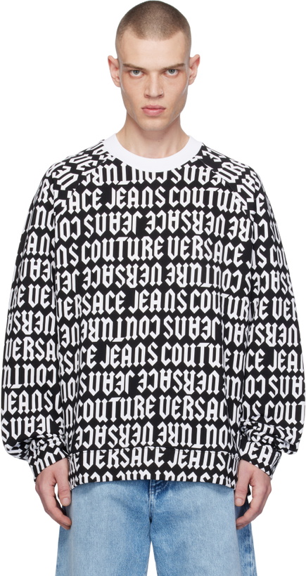 Photo: Versace Jeans Couture Black & White Logomania Sweatshirt