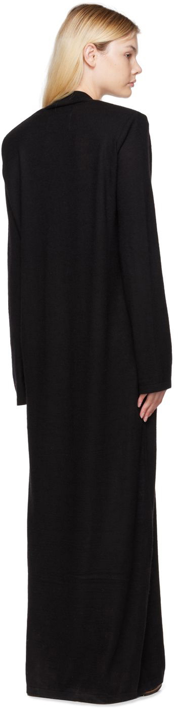 Frenckenberger SSENSE Exclusive Black Deep V Maxi Dress