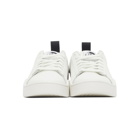 Diesel White and Red S-Clever Low Sneakers