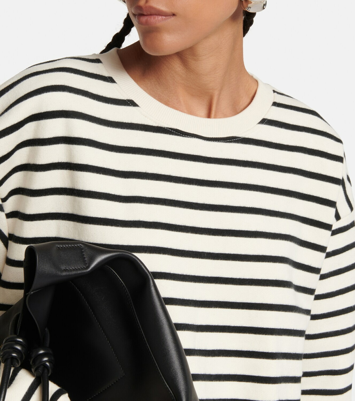 The Frankie Shop Saint striped cotton sweater