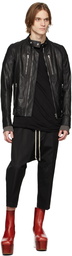 Rick Owens Black Leather IES Jacket