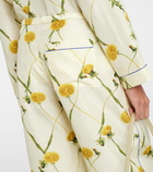 Burberry Floral silk satin wide-leg pants