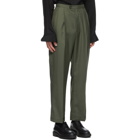 Winnie New York Green Wool Suiting Trousers