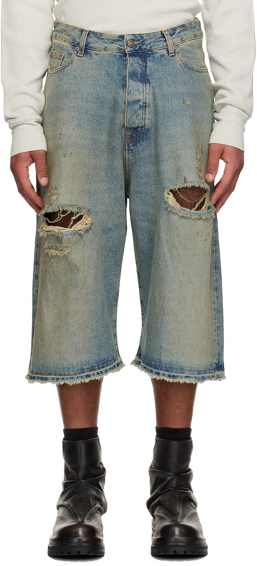 Photo: 424 Blue Big Daddy Denim Shorts