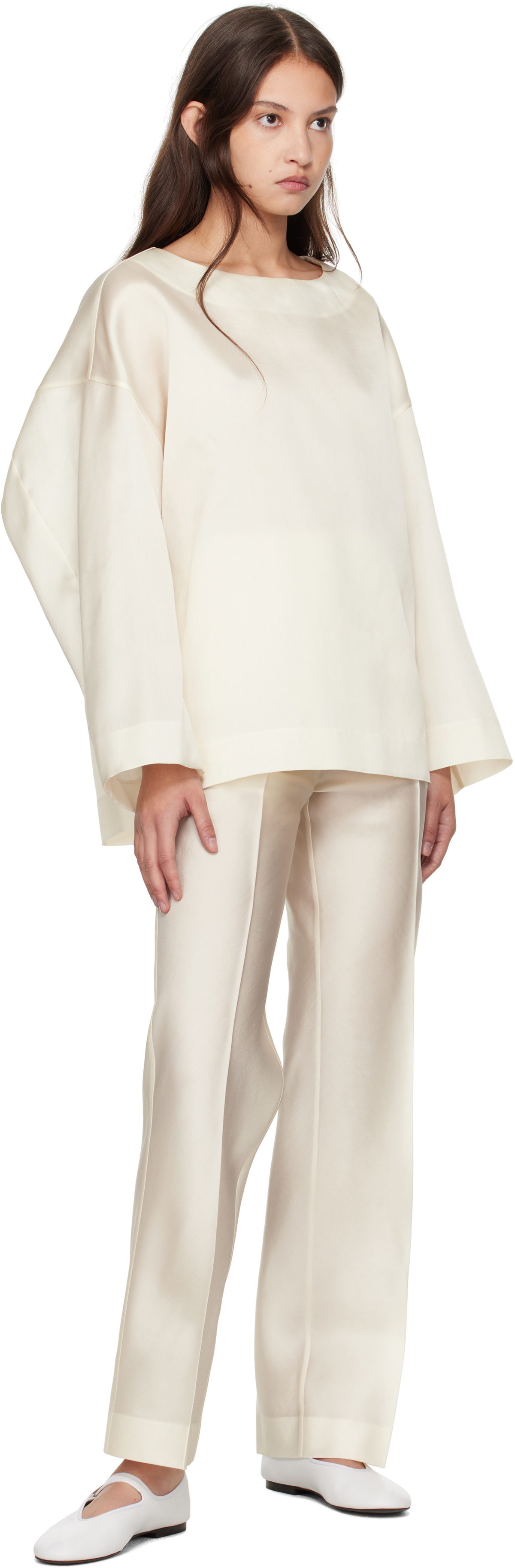 GIA STUDIOS Off-White Claire Blouse