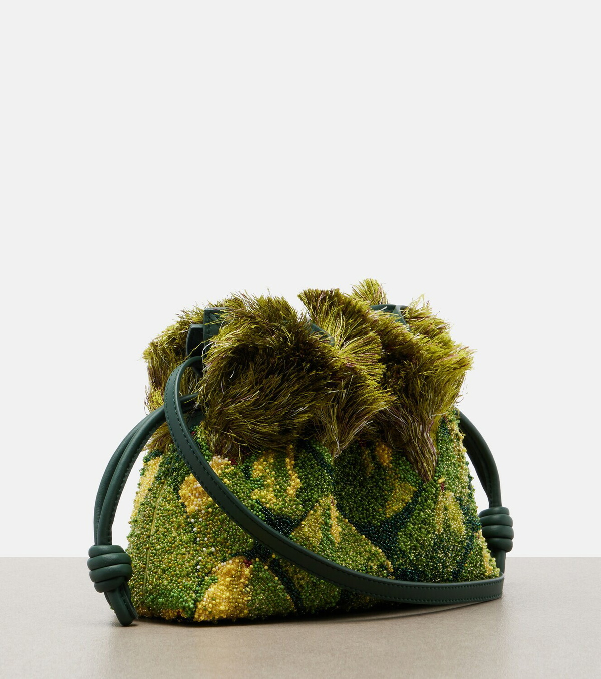 Loewe Paula's Ibiza Flamenco Mini beaded clutch