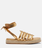 Gianvito Rossi Leather espadrille sandals