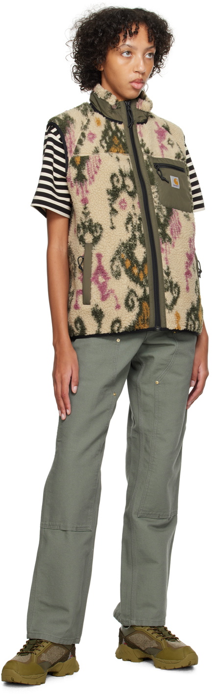 Carhartt Work In Progress Beige & Khaki Prentis Vest