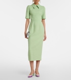 Emilia Wickstead Valletta wool crêpe midi dress