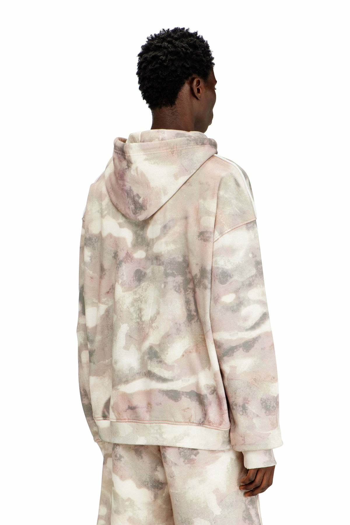 Diesel Hoodie in camouflage-print organic cotton - Sweaters Mens in Multicolor