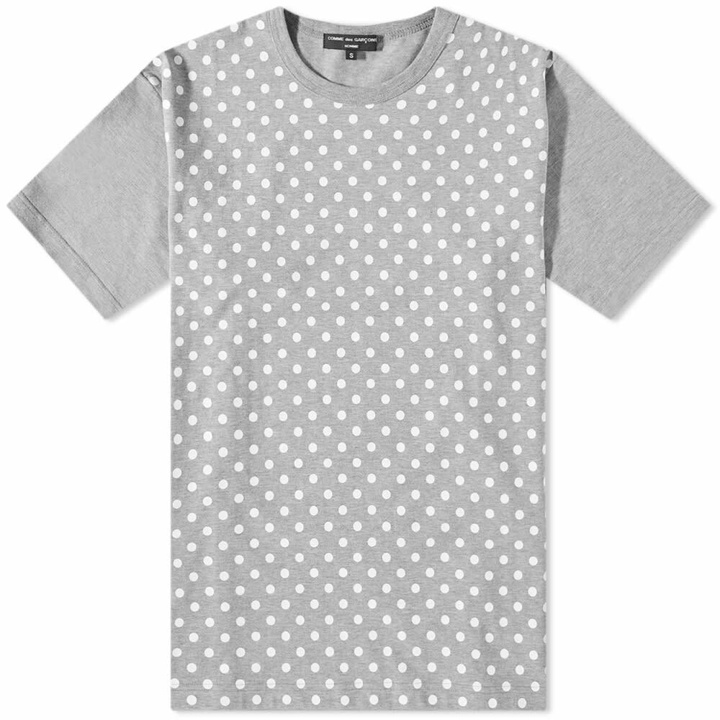 Photo: Comme des Garçons Homme Men's Polka Dot T-Shirt in Grey
