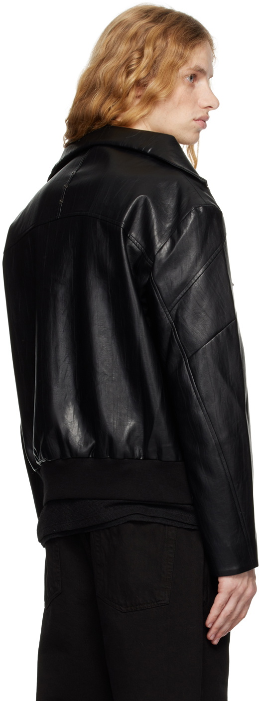 CARNET-ARCHIVE Black Nail Faux Leather Jacket CARNET-ARCHIVE
