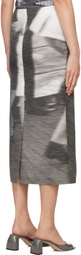 ELLISS Gray Dancing Midi Skirt