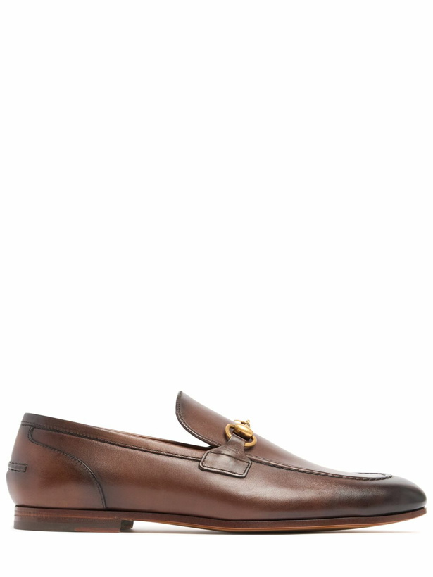 Photo: GUCCI Jordaan Horsebit Leather Loafers