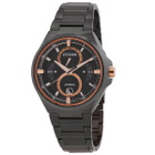 Citizen Attesa Quartz Moon Phase Black Dial Mens Watch BU0065-64E