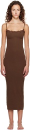 SKIMS Brown Fits Everybody Maxi Dress