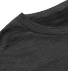 Satisfy - Cloud Mélange Merino Wool Running T-Shirt - Men - Black