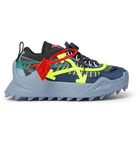 Off-White - Odsy-1000 Suede, Mesh, Leather and Rubber Sneakers - Blue