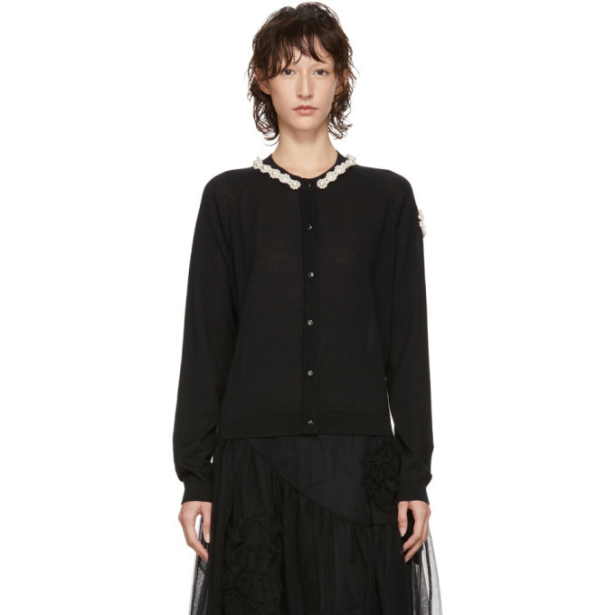 Photo: Moncler Genius 4 Moncler Simone Rocha Black Cashmere Cardigan