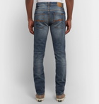 Nudie Jeans - Grim Tim Slim-Fit Organic Stretch-Denim Jeans - Mid denim