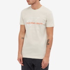 Calvin Klein Men's Two Two Monogram Logo T-Shirt in Eggshell