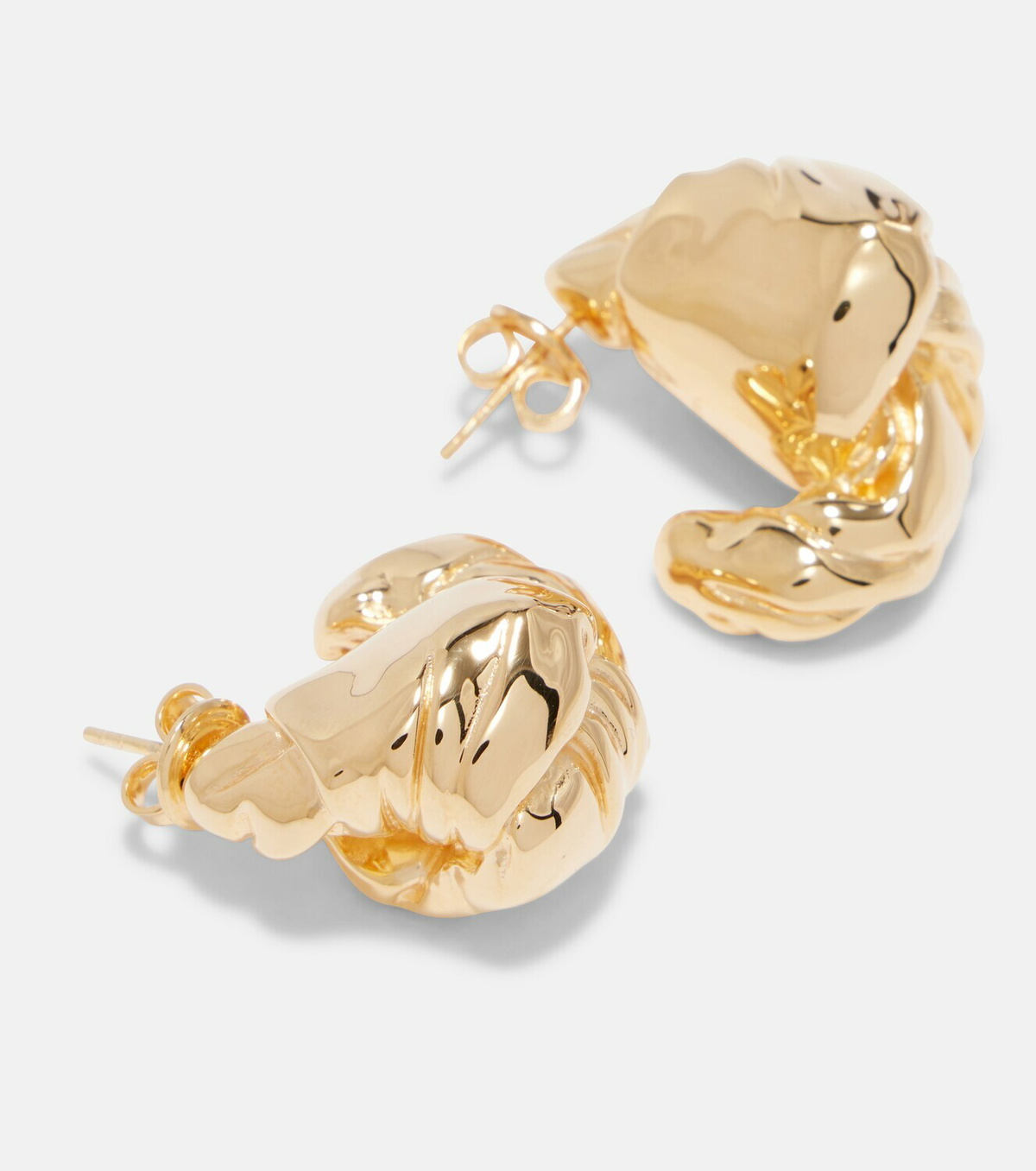 Bottega Veneta 18kt gold-plated sterling silver earrings