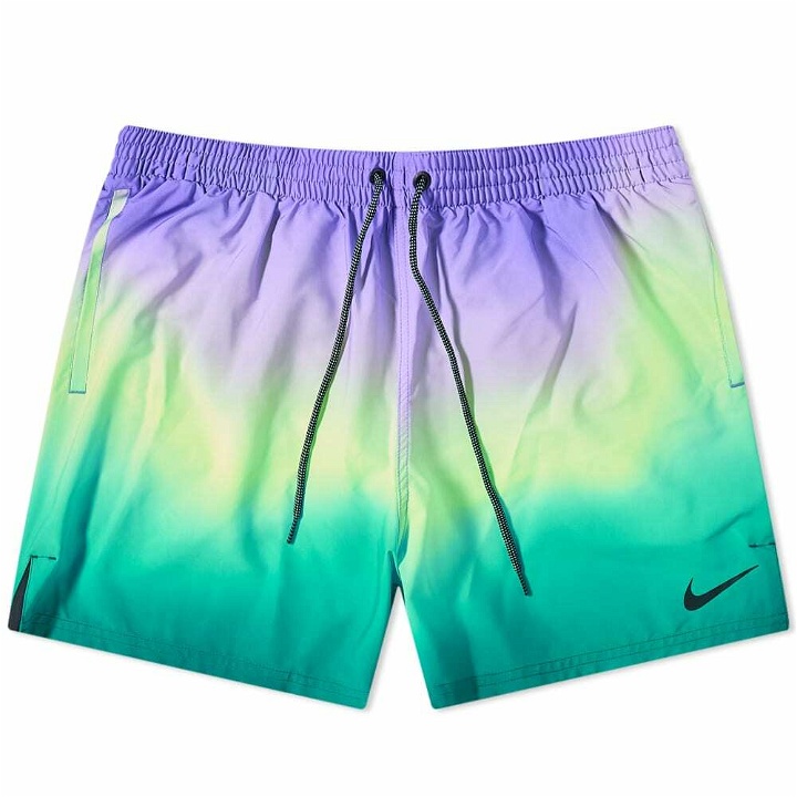 Photo: Nike Swim Men's 5" Volley Short in Washed Teal