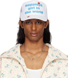 Ashley Williams White Happy Trucker Cap