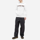 Lanvin Men's Curb Popover Hoody in Optic White/Green