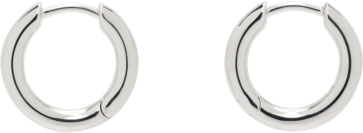 Tom Wood Sterling Silver Classic Small Hoop Earrings Tom Wood