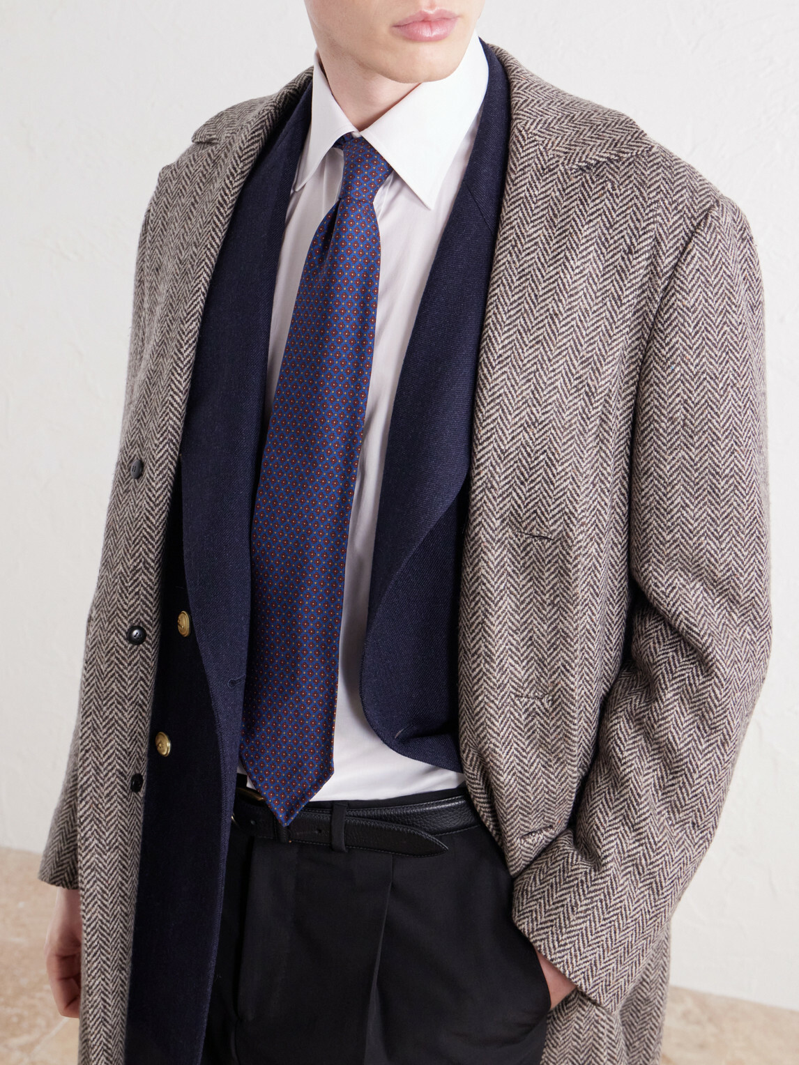 Rubinacci - Cutaway-Collar Cotton-Twill Shirt - White
