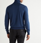 TOM FORD - Slim-Fit Cashmere and Silk-Blend Rollneck Sweater - Blue