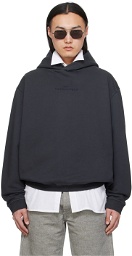 Maison Margiela Gray Embroidered Hoodie